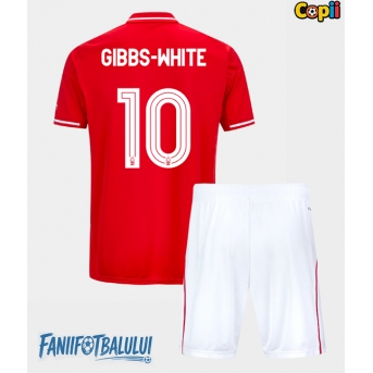 Nottingham Forest Morgan Gibbs-White #10 Echipament de Fotbal Replică 2025-26 Copii Acasa (+ Șorturi)